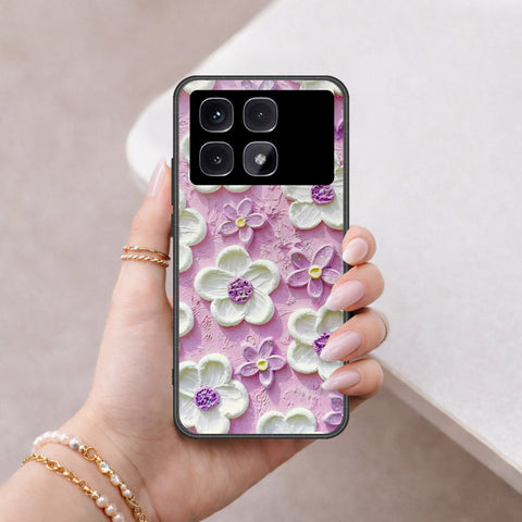 Xiaomi Redmi K70 Ultra Cover - Floral Series - Design 4 - Purple & White - Hq Premium Shine Durable Shatterproof Case