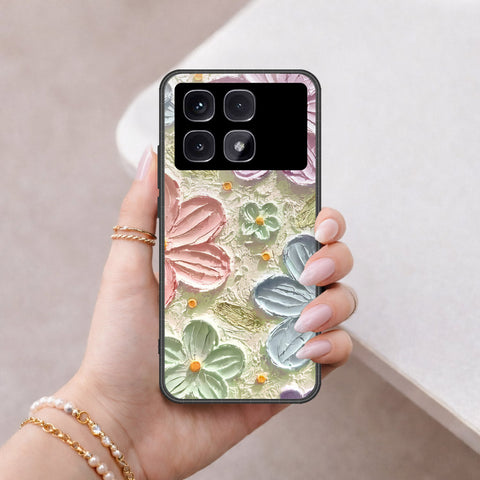 Xiaomi Redmi K70 Ultra Cover - Floral Series - Design 15 - Blue & Green - Hq Premium Shine Durable Shatterproof Case