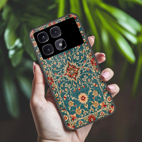 Xiaomi Redmi K70 Ultra Cover - ONation Persian Rugs Series 2 - HQ Ultra Shine Premium Infinity Glass Soft Silicon Borders Case