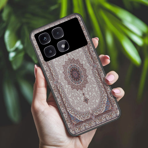 Xiaomi Redmi K70 Ultra Cover - ONation Persian Rugs Series 2 - HQ Ultra Shine Premium Infinity Glass Soft Silicon Borders Case