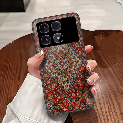 Xiaomi Redmi K70 Ultra Cover - ONation Persian Rugs Series - HQ Ultra Shine Premium Infinity Glass Soft Silicon Borders Case