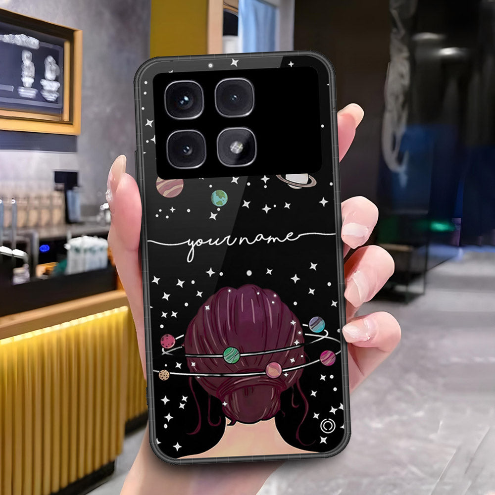 Xiaomi Redmi K70 Ultra Cover - ONation Your Name Series - HQ Ultra Shine Premium Infinity Glass Soft Silicon Borders Case