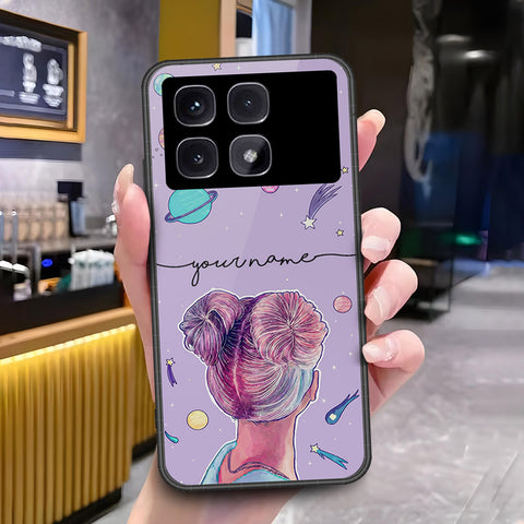 Xiaomi Redmi K70 Ultra Cover - ONation Your Name Series - HQ Ultra Shine Premium Infinity Glass Soft Silicon Borders Case