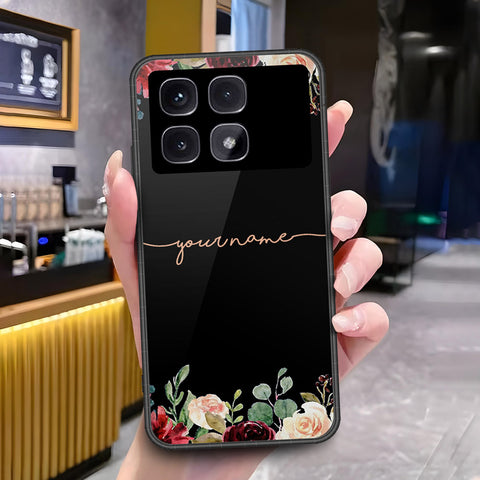 Xiaomi Redmi K70 Ultra Cover - ONation Your Name Series - HQ Ultra Shine Premium Infinity Glass Soft Silicon Borders Case