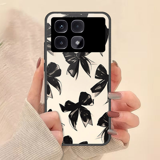 Xiaomi Redmi K70 Ultra Cover - Onation Bow Series - HQ Ultra Shine Premium Infinity Glass Soft Silicon Borders Case