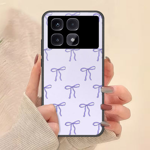 Xiaomi Redmi K70 Ultra Cover - Onation Bow Series - HQ Ultra Shine Premium Infinity Glass Soft Silicon Borders Case