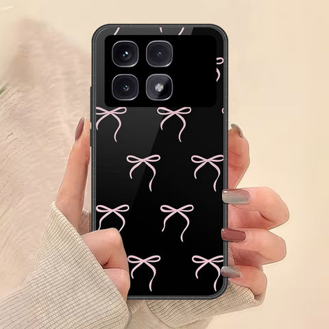 Xiaomi Redmi K70 Ultra Cover - Onation Bow Series - HQ Ultra Shine Premium Infinity Glass Soft Silicon Borders Case