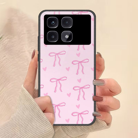 Xiaomi Redmi K70 Ultra Cover - Onation Bow Series - HQ Ultra Shine Premium Infinity Glass Soft Silicon Borders Case