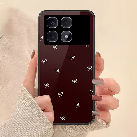 Xiaomi Redmi K70 Ultra Cover - Onation Bow Series - HQ Ultra Shine Premium Infinity Glass Soft Silicon Borders Case