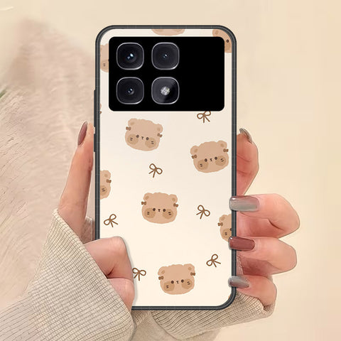 Xiaomi Redmi K70 Ultra Cover - Onation Bow Series - HQ Ultra Shine Premium Infinity Glass Soft Silicon Borders Case