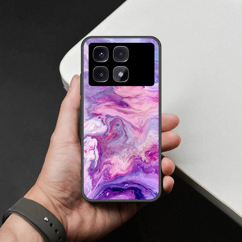Xiaomi Redmi K70 Ultra Cover - Colorful Marble Series - HQ Ultra Shine Premium Infinity Glass Soft Silicon Borders Case