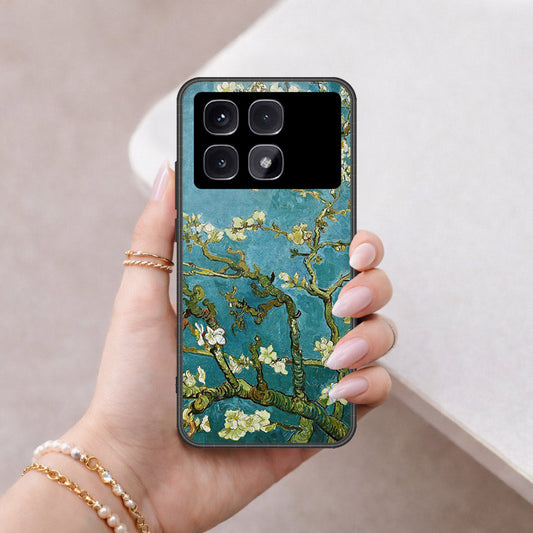 Xiaomi Redmi K70 Ultra Cover - Floral Series 2 - HQ Ultra Shine Premium Infinity Glass Soft Silicon Borders Case