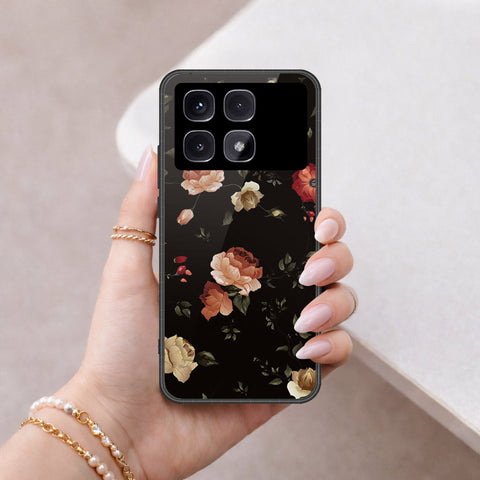 Xiaomi Redmi K70 Ultra Cover - Floral Series 2 - HQ Ultra Shine Premium Infinity Glass Soft Silicon Borders Case