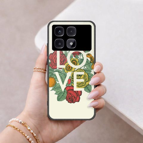 Xiaomi Redmi K70 Ultra Cover - Floral Series 2 - HQ Ultra Shine Premium Infinity Glass Soft Silicon Borders Case