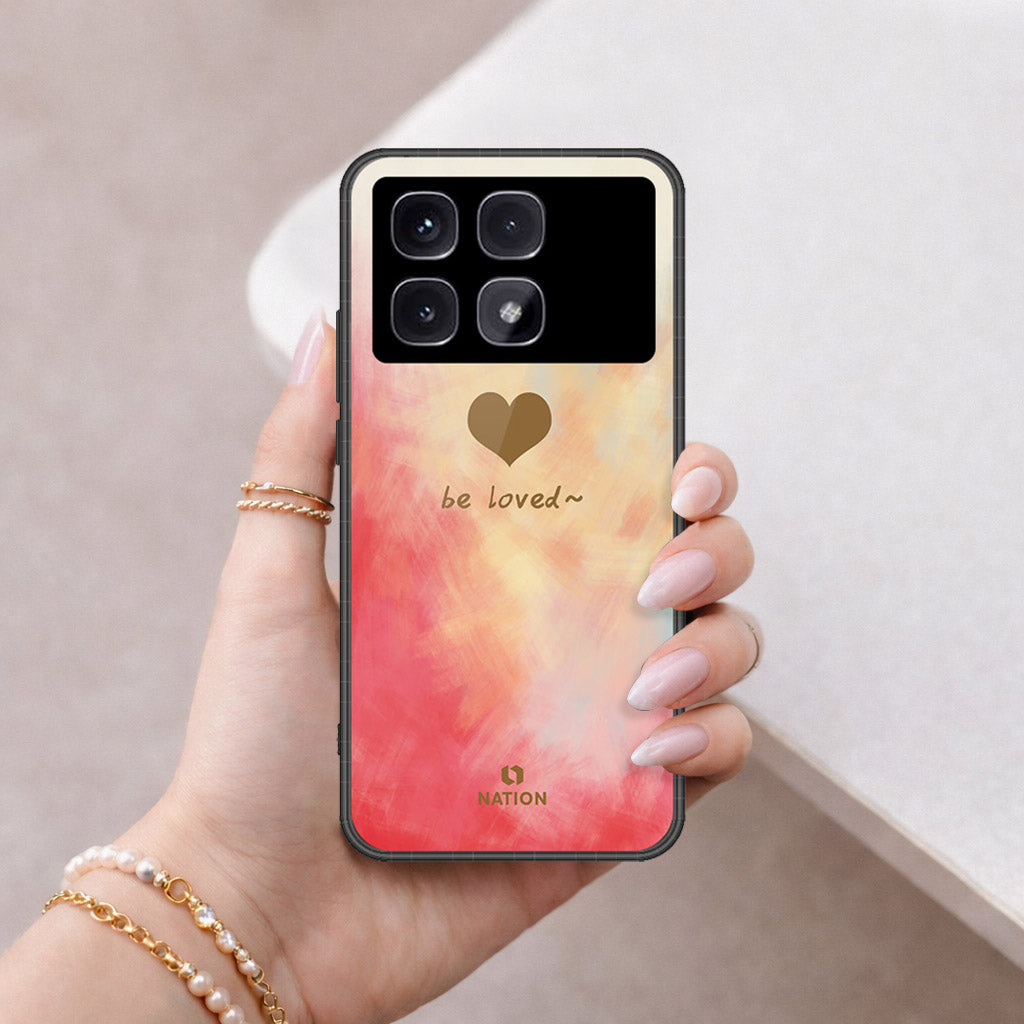 Xiaomi Redmi K70 Ultra Cover - Onation Heart Series - HQ Ultra Shine Premium Infinity Glass Soft Silicon Borders Case