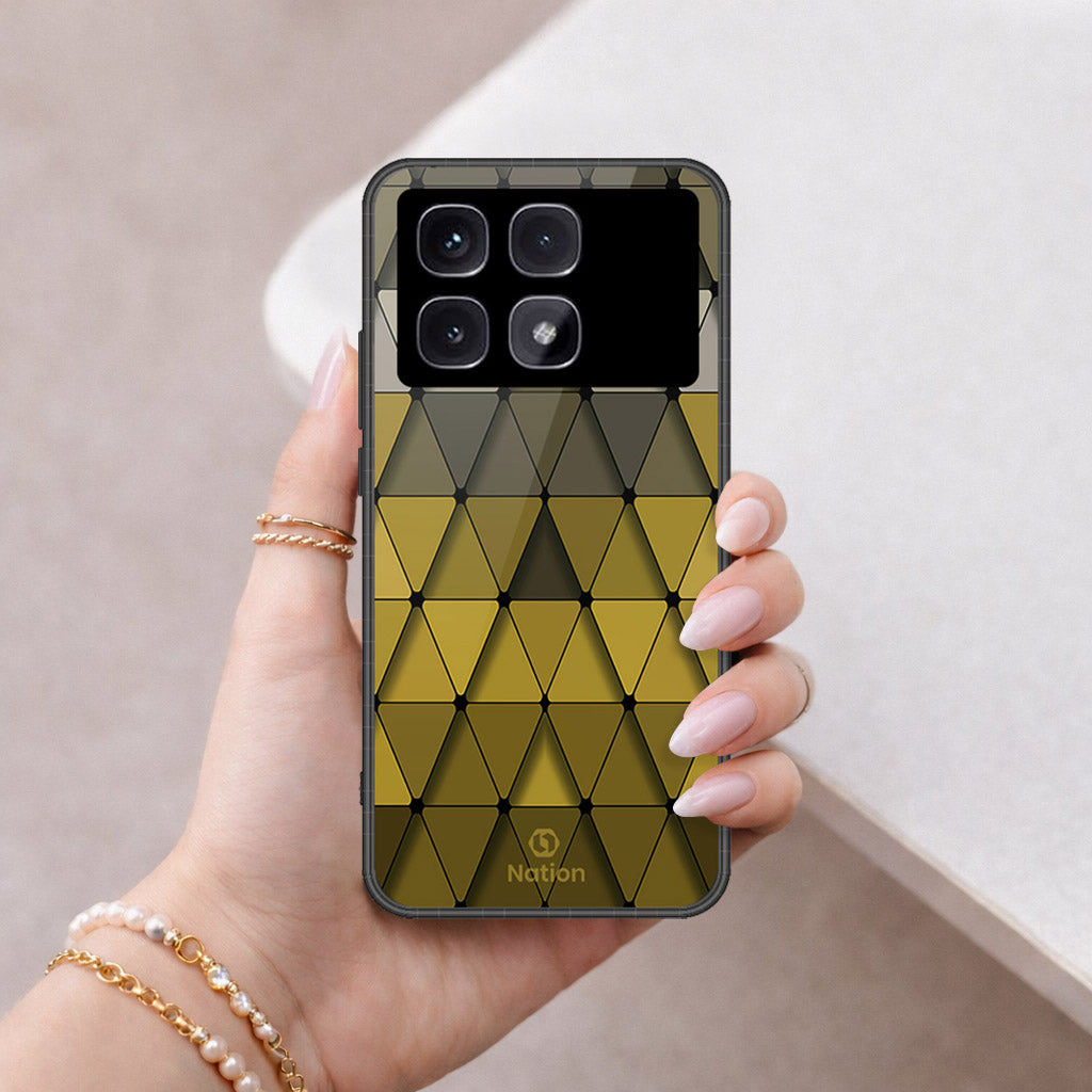 Xiaomi Redmi K70 Ultra Cover - Onation Pyramid Series - HQ Ultra Shine Premium Infinity Glass Soft Silicon Borders Case