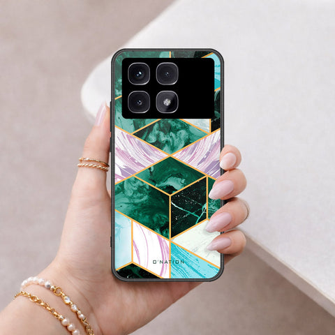 Xiaomi Redmi K70 Ultra Cover - O'Nation Shades of Marble Series - HQ Ultra Shine Premium Infinity Glass Soft Silicon Borders Case