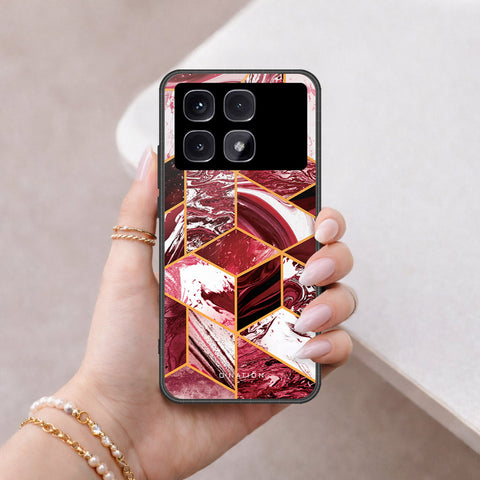 Xiaomi Redmi K70 Ultra Cover - O'Nation Shades of Marble Series - HQ Ultra Shine Premium Infinity Glass Soft Silicon Borders Case