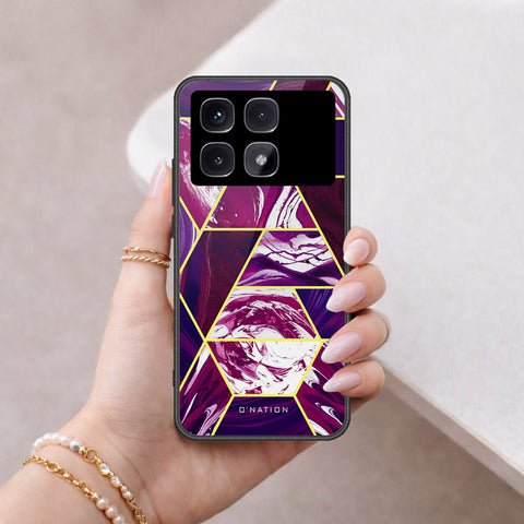 Xiaomi Redmi K70 Ultra Cover - O'Nation Shades of Marble Series - HQ Ultra Shine Premium Infinity Glass Soft Silicon Borders Case