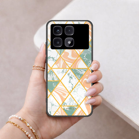 Xiaomi Redmi K70 Ultra Cover - O'Nation Shades of Marble Series - HQ Ultra Shine Premium Infinity Glass Soft Silicon Borders Case