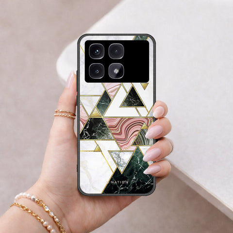Xiaomi Redmi K70 Ultra Cover - O'Nation Shades of Marble Series - HQ Ultra Shine Premium Infinity Glass Soft Silicon Borders Case