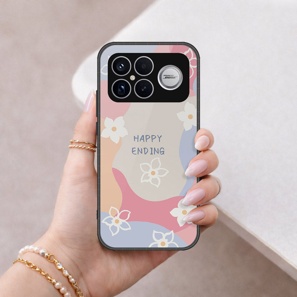 Xiaomi Redmi K90 Pro Max Cover - Happy Series - HQ Ultra Shine Premium Infinity Glass Soft Silicon Borders Case