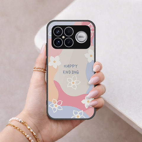 Xiaomi Redmi K90 Pro Max Cover - Happy Series - HQ Ultra Shine Premium Infinity Glass Soft Silicon Borders Case