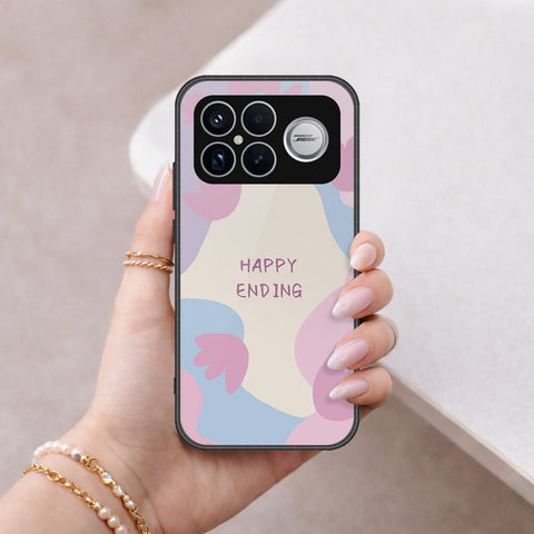 Xiaomi Redmi K90 Pro Max Cover - Happy Series - HQ Ultra Shine Premium Infinity Glass Soft Silicon Borders Case