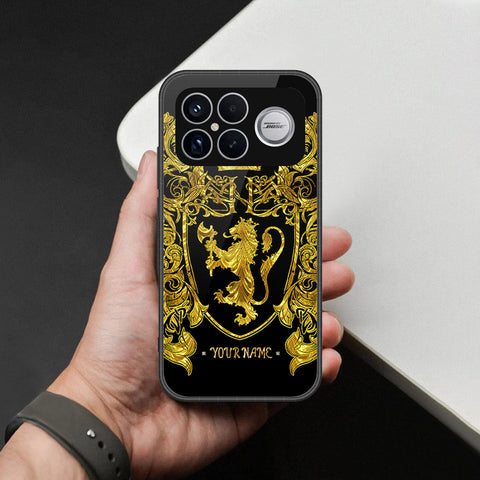 Xiaomi Redmi K90 Pro Max Cover - Gold Series - HQ Ultra Shine Premium Infinity Glass Soft Silicon Borders Case