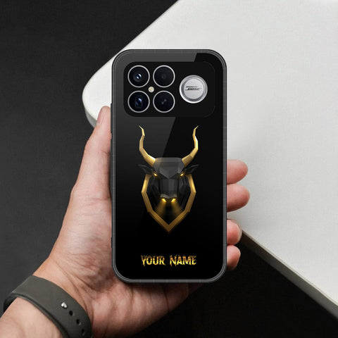 Xiaomi Redmi K90 Pro Max Cover - Gold Series - HQ Ultra Shine Premium Infinity Glass Soft Silicon Borders Case