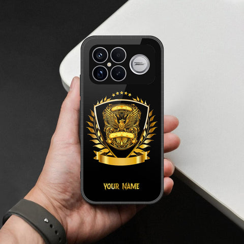 Xiaomi Redmi K90 Pro Max Cover - Gold Series - HQ Ultra Shine Premium Infinity Glass Soft Silicon Borders Case