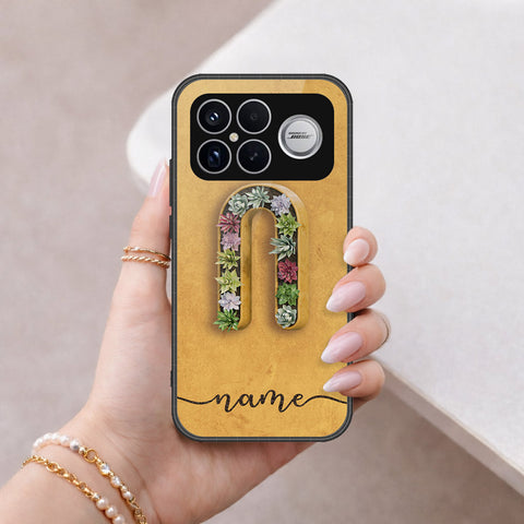 Xiaomi Redmi K90 Pro Max Cover - Personalized Alphabet Series - HQ Ultra Shine Premium Infinity Glass Soft Silicon Borders Case