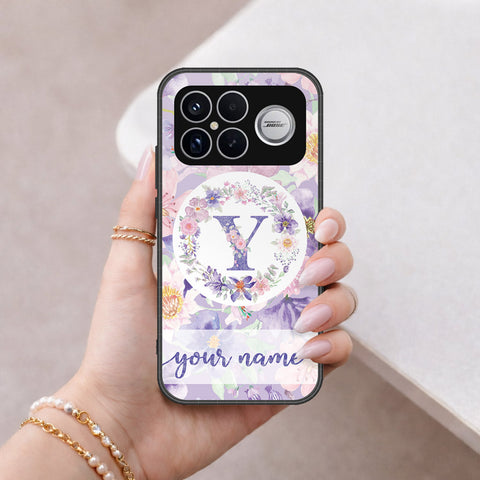 Xiaomi Redmi K90 Pro Max Cover - Personalized Alphabet Series - HQ Ultra Shine Premium Infinity Glass Soft Silicon Borders Case