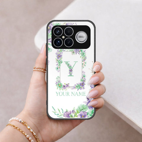 Xiaomi Redmi K90 Pro Max Cover - Personalized Alphabet Series - HQ Ultra Shine Premium Infinity Glass Soft Silicon Borders Case