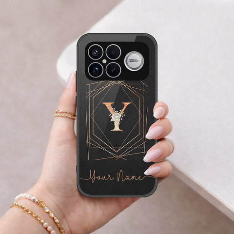 Xiaomi Redmi K90 Pro Max Cover - Personalized Alphabet Series - HQ Ultra Shine Premium Infinity Glass Soft Silicon Borders Case