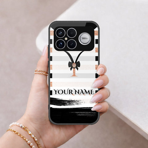 Xiaomi Redmi K90 Pro Max Cover - Personalized Alphabet Series - HQ Ultra Shine Premium Infinity Glass Soft Silicon Borders Case