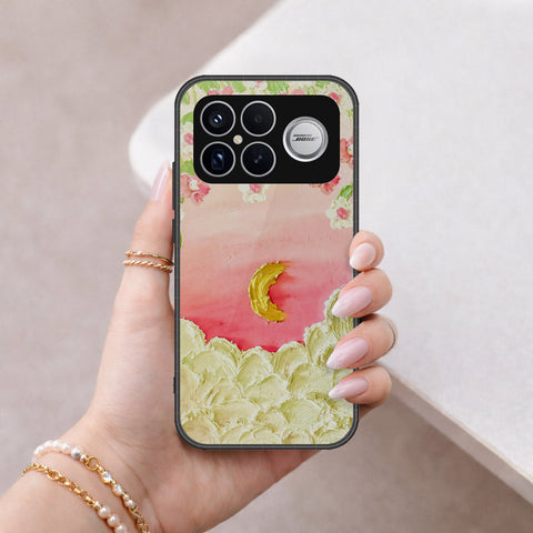 Xiaomi Poco F8 Ultra Cover - Floral Series - Design 7 - Pink & Yellow - HQ Ultra Shine Premium Infinity Glass Soft Silicon Borders Case