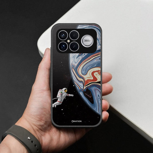 Xiaomi Redmi K90 Pro Max Cover - Cosmic Marble Astronaut Design - HQ Ultra Shine Premium Infinity Glass Soft Silicon Borders Case