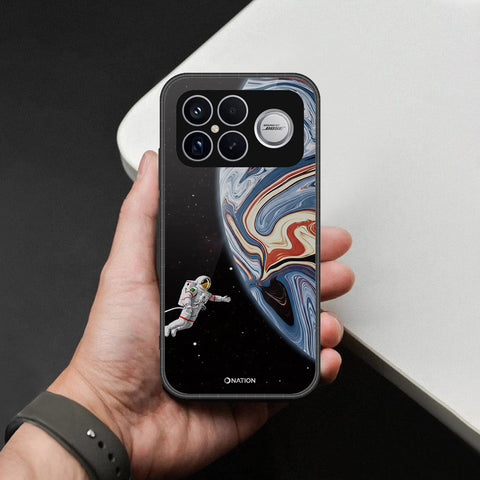 Xiaomi Poco F8 Ultra Cover - Cosmic Marble Astronaut Design - HQ Ultra Shine Premium Infinity Glass Soft Silicon Borders Case
