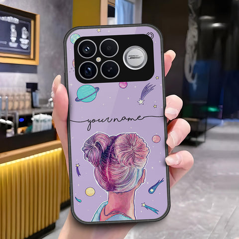 Xiaomi Redmi K90 Pro Max Cover - ONation Your Name Series - HQ Ultra Shine Premium Infinity Glass Soft Silicon Borders Case