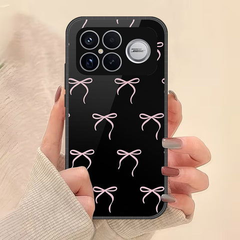 Xiaomi Poco F8 Ultra Cover - Onation Bow Series - HQ Ultra Shine Premium Infinity Glass Soft Silicon Borders Case