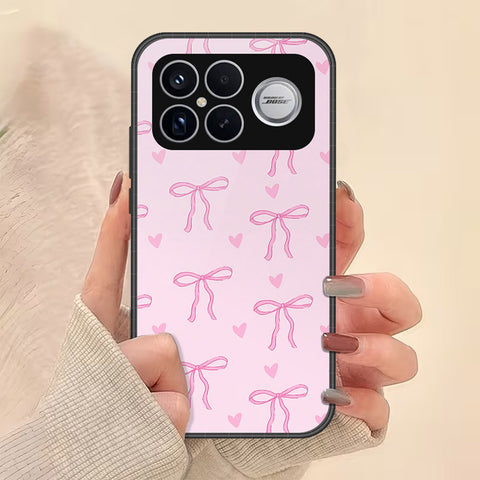 Xiaomi Poco F8 Ultra Cover - Onation Bow Series - HQ Ultra Shine Premium Infinity Glass Soft Silicon Borders Case