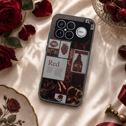 Xiaomi Redmi K90 Pro Max Cover - ONation Aesthetic Collage Series - HQ Ultra Shine Premium Infinity Glass Soft Silicon Borders Case
