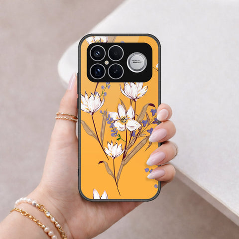 Xiaomi Poco F8 Ultra Cover - Floral Series - HQ Ultra Shine Premium Infinity Glass Soft Silicon Borders Case