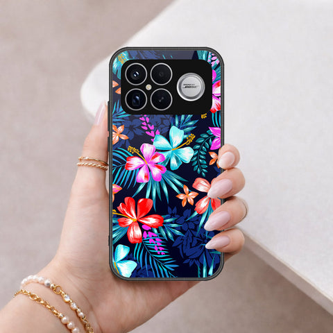 Xiaomi Poco F8 Ultra Cover - Floral Series - HQ Ultra Shine Premium Infinity Glass Soft Silicon Borders Case