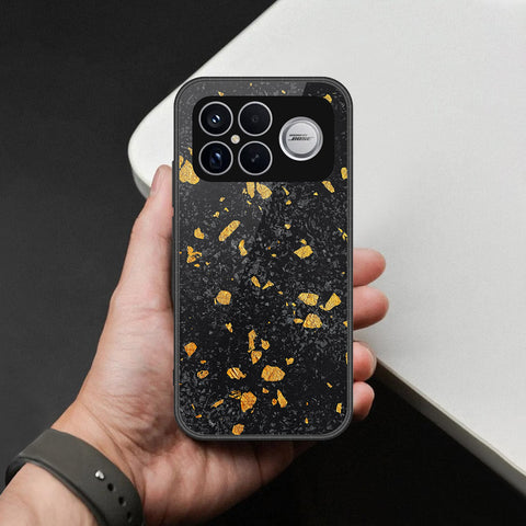 Xiaomi Redmi K90 Pro Max Cover - Black Marble Series - HQ Ultra Shine Premium Infinity Glass Soft Silicon Borders Case