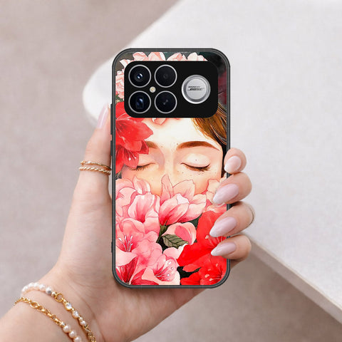 Xiaomi Poco F8 Ultra Cover - Floral Series - HQ Ultra Shine Premium Infinity Glass Soft Silicon Borders Case