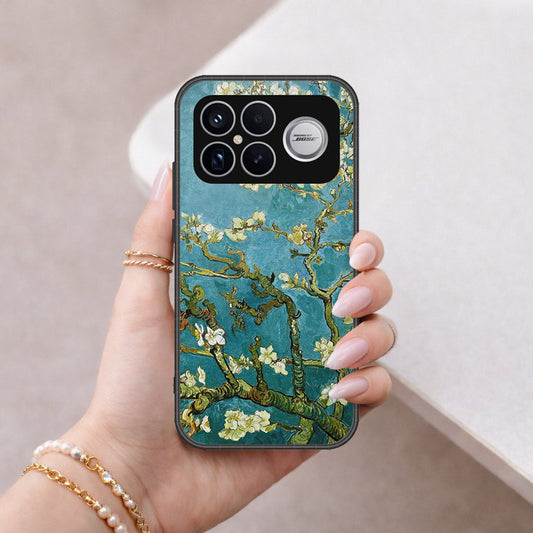 Xiaomi Redmi K90 Pro Max Cover - Floral Series 2 - HQ Ultra Shine Premium Infinity Glass Soft Silicon Borders Case