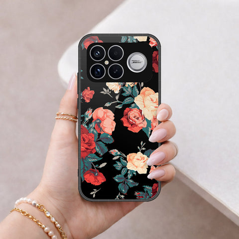 Xiaomi Poco F8 Ultra Cover - Floral Series 2 - HQ Ultra Shine Premium Infinity Glass Soft Silicon Borders Case