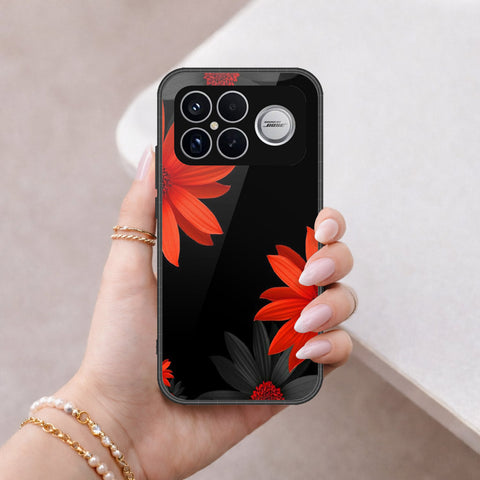 Xiaomi Poco F8 Ultra Cover - Floral Series 2 - HQ Ultra Shine Premium Infinity Glass Soft Silicon Borders Case